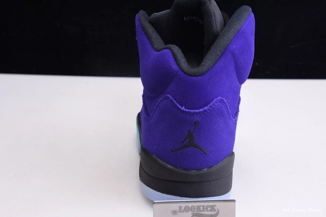 1st Kicks Shoes Air 136027-500 Grape Alternate Retro Jordan 5 0726